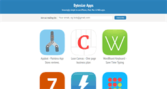 Desktop Screenshot of bytesizeapps.net